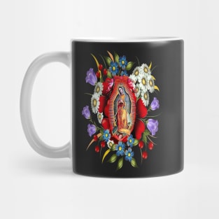 Our Lady of Guadalupe Mexican Virgin Mary Mexico Flowers Tilma Mug